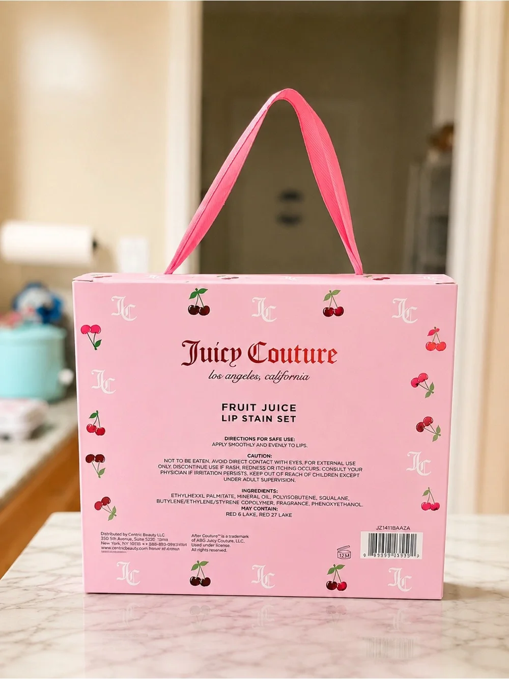 Juicy Couture Fruit Juice Lip Stain Set 4 Pc Pink & Red Shades New